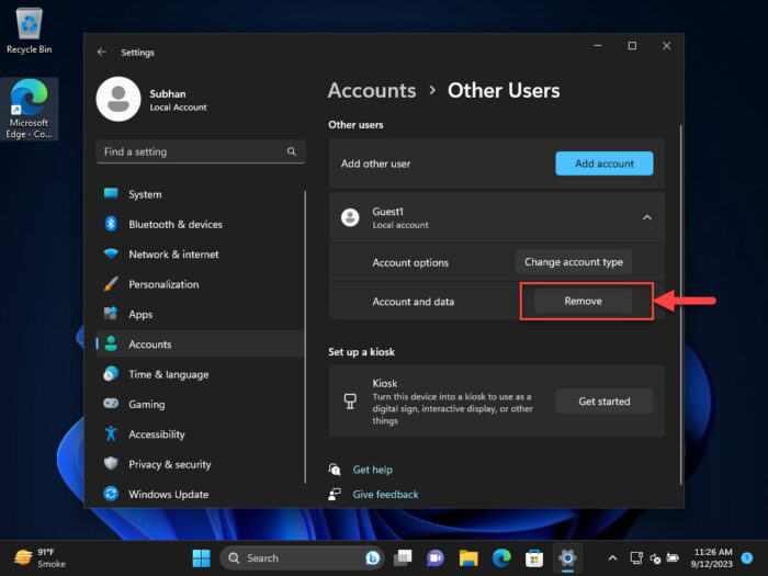 How To Enable And Create Guest Account On Windows 10, 11 12 Remove Guest account from Settings