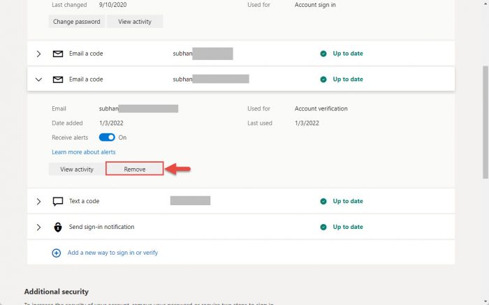 How to Turn On Two-Factor Authentication on Microsoft Account 20 remove info