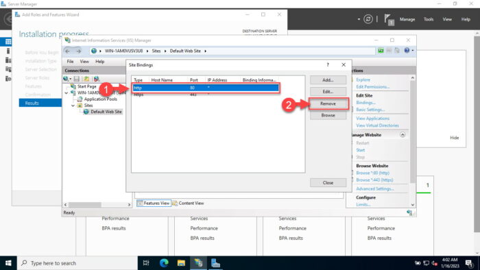 Remove other binding enteries