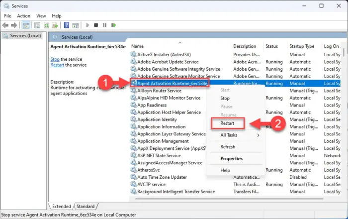 How To Start, Stop, Restart, And Manage Windows Services 9 Restart a Windows Service from the Service Manager