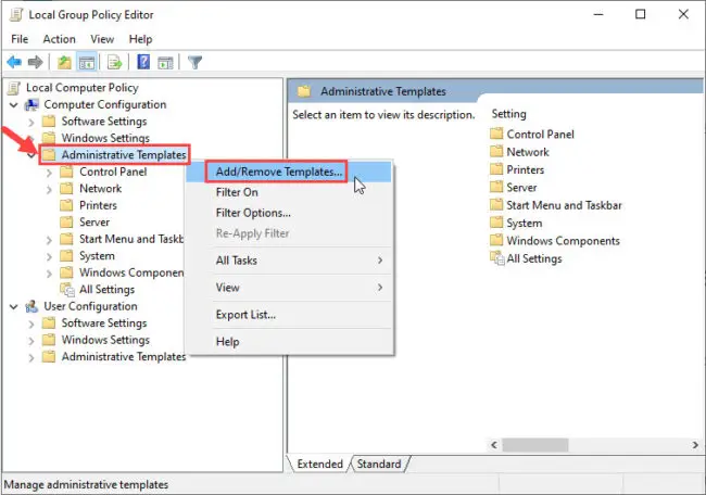 How to Configure Google Chrome using Group Policy in Windows 10 1 right click