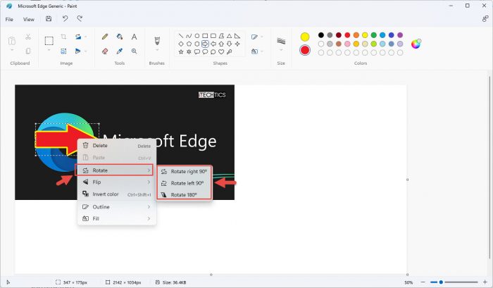 How To Use Highlighter In Paint And Paint 3D 20 Rotate arrow