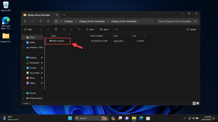 Run the uninstaller