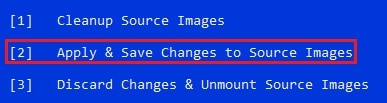 save changes