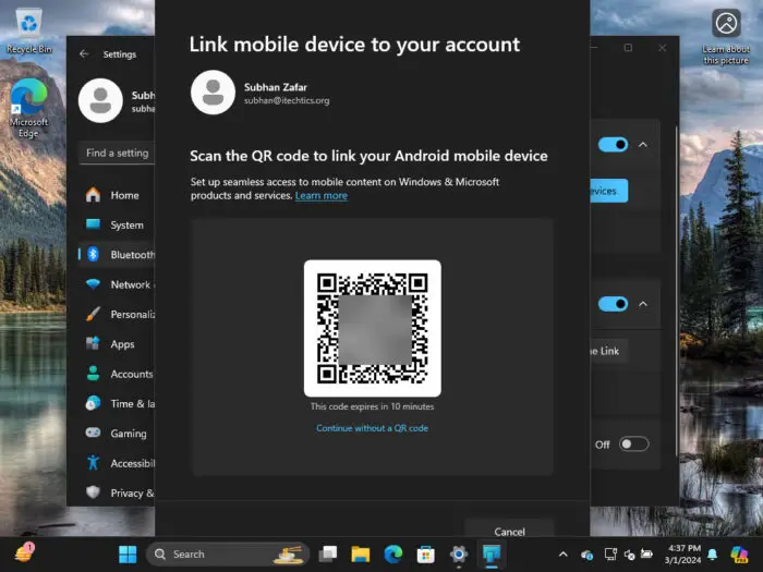 Scan the QR code
