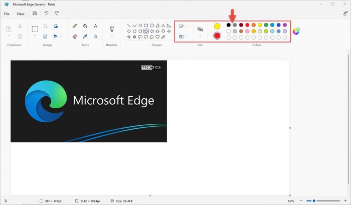 Select arrow properties