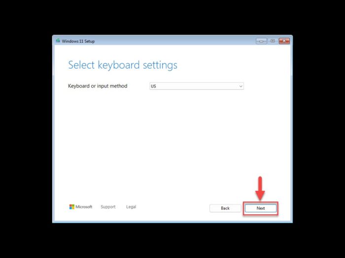 Select input layout