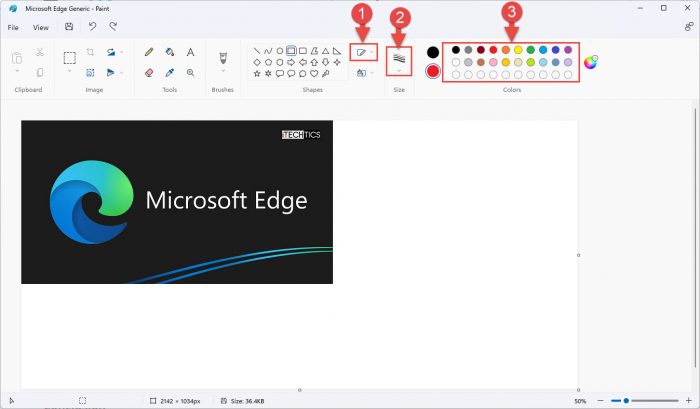 Select shape properties