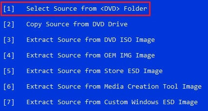 select source from dvd