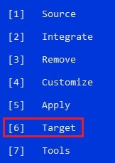 select target