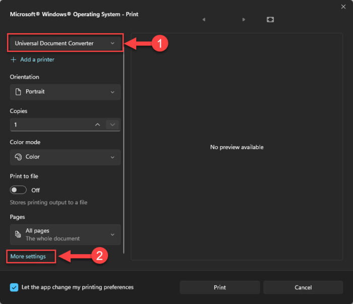 Select Universal Document Converter