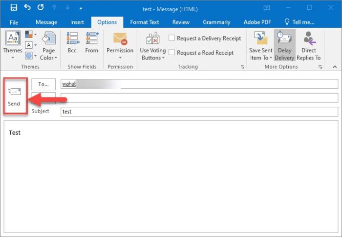 Send the scheuled email