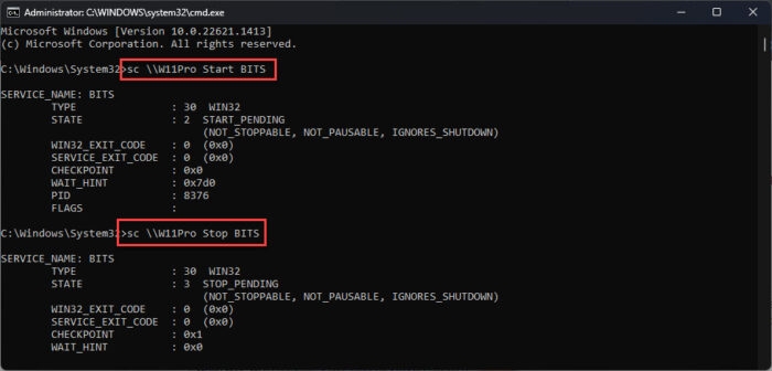How To Manage Windows Processes And Services Remotely 33 Start or stop Windows service remotely using SC from Command Prompt