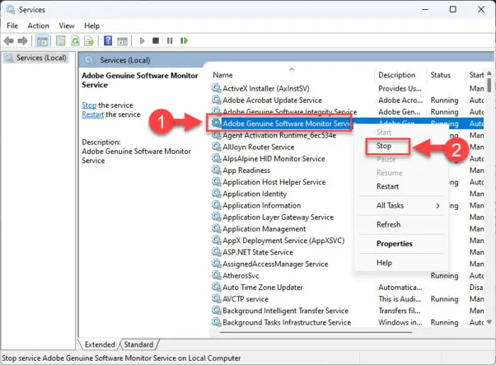 How To Start, Stop, Restart, And Manage Windows Services 8 Stop a Windows Service from Service Manager