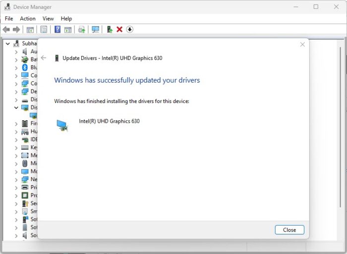Update graphics driver