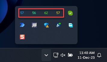 How To Monitor And Check CPU Temperature On Windows 5 View CPU Core temperatures in the Quick Access menu using Core Temp