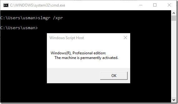 Windows is permanently activated Windows is permanently activated