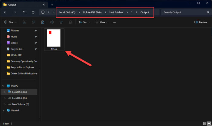 XPS file successfully converted to JPG