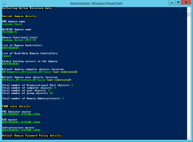 Collecting Active Directory Data using PowerShell Collecting Active Directory Data using PowerShell