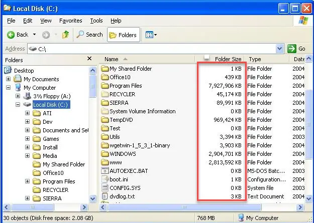 How To Show Folder Size In Windows 9 How To Show Folder Size In Windows 1