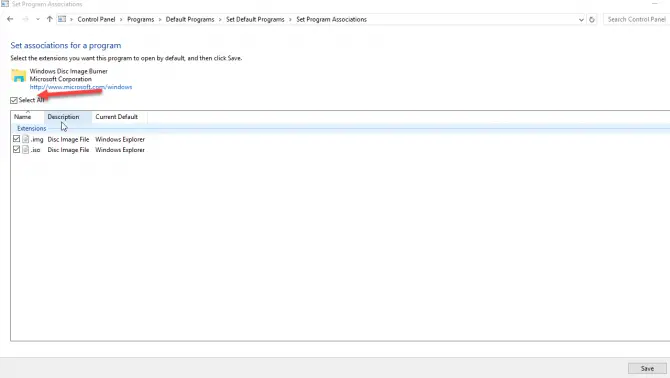 Select all file types