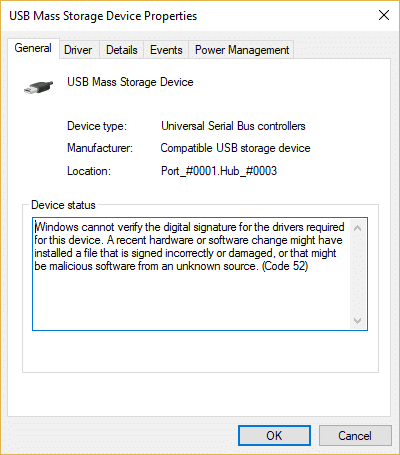 Fix Error Code 52 Unable To Verify Digital Signature Of Drivers In Windows 11/10 1 Fix Error Code 52 Unable To Verify Digital Signature Of Drivers In Windows 11/10 1