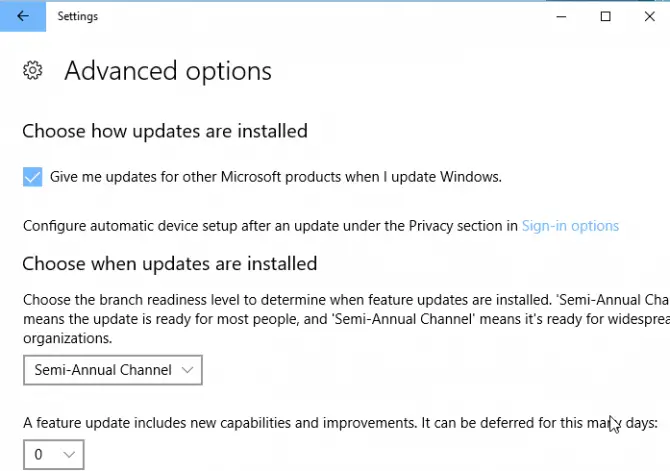 Give me updates for other Microsoft products Give me updates for other Microsoft products