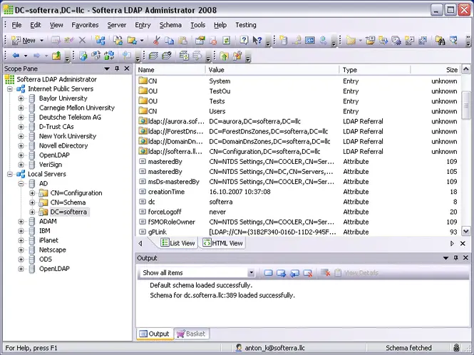 ldap ListView ldap ListView