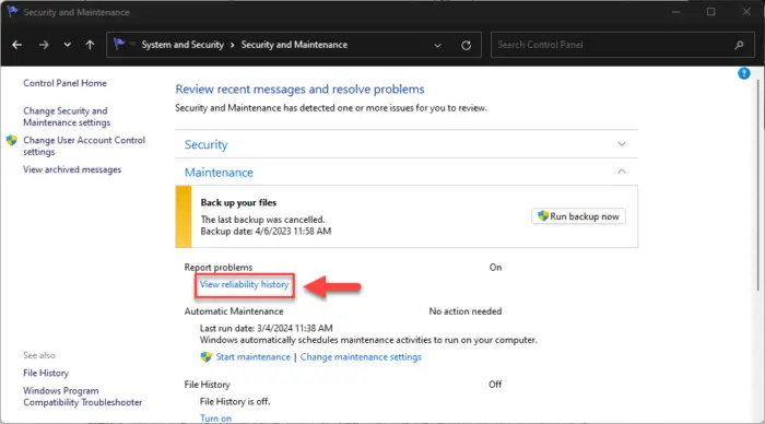 Open Reliability Monitor