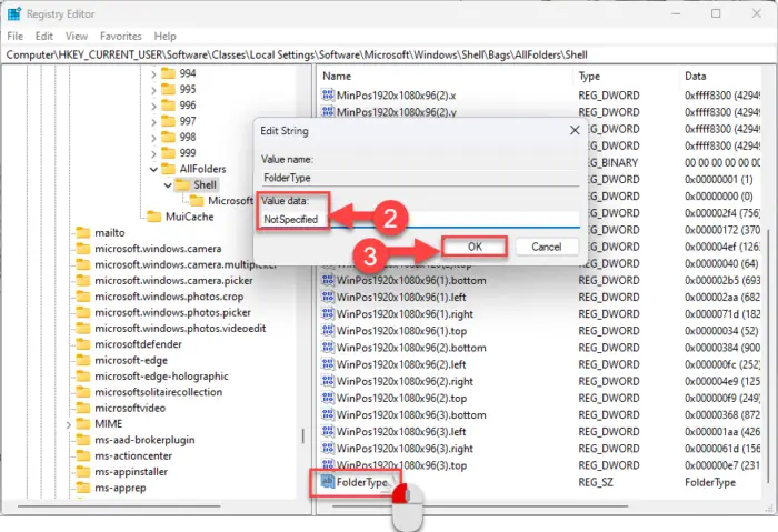 Set value for string